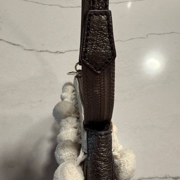 Yves Saint Laurent Pewter Leather Bag - Picture 16 of 16